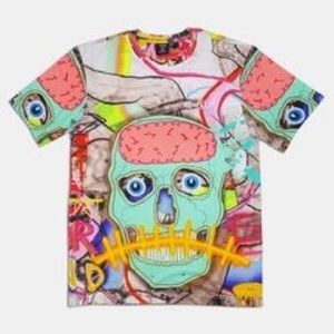Tango Hotel Skull All Over Tee